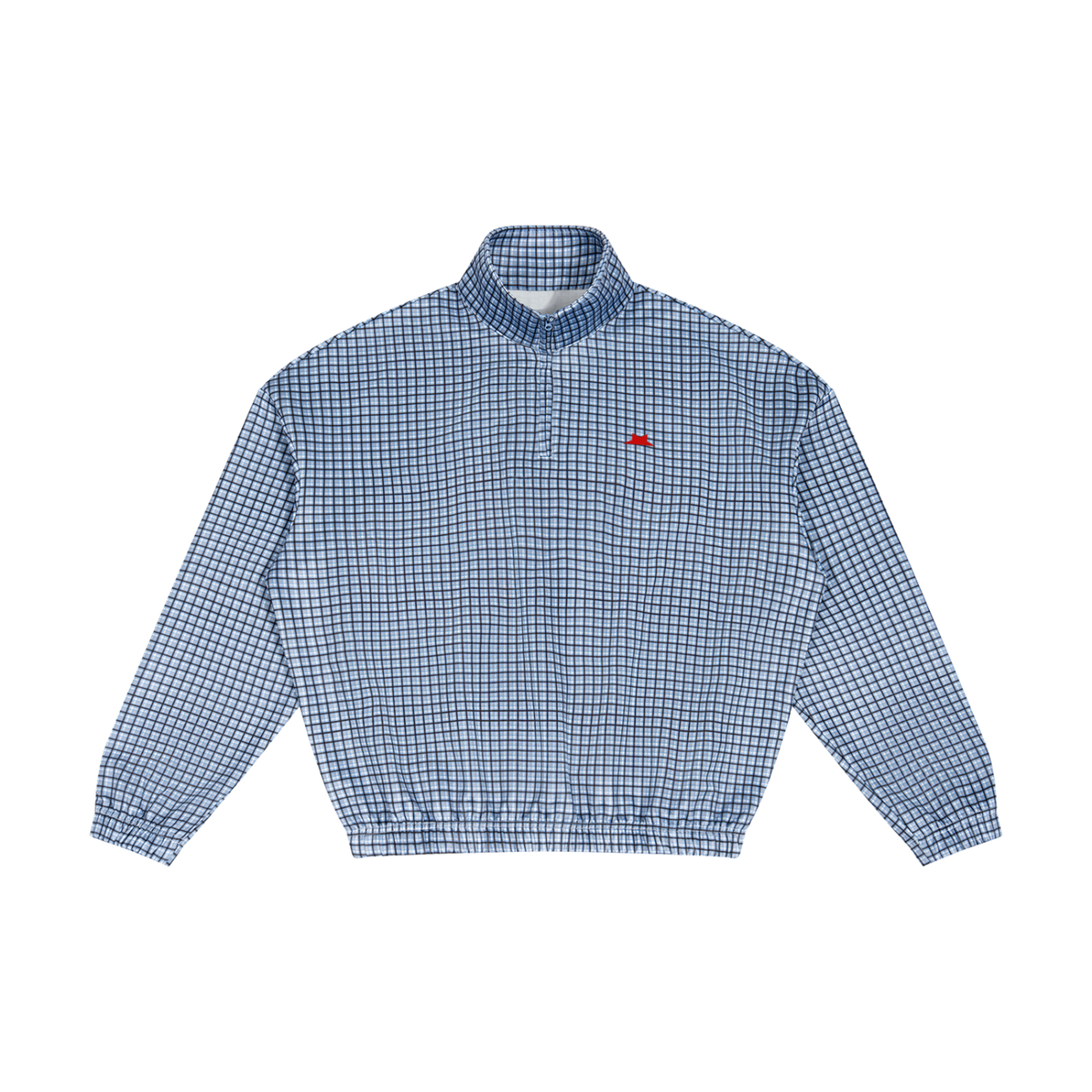 Unisex Plaid Quarter-Zip Sweatshirt