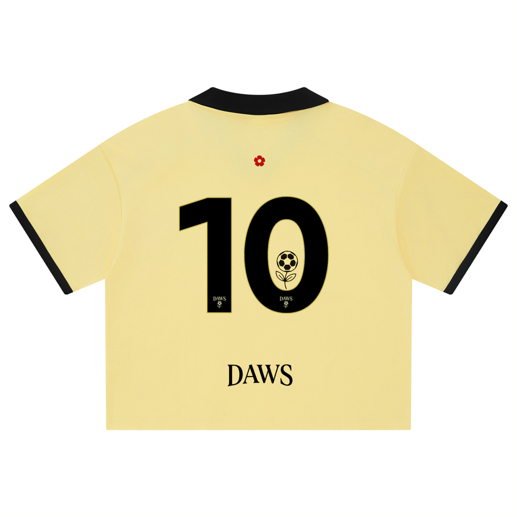 Unisex Collared Piping Boxy Soccer Jersey