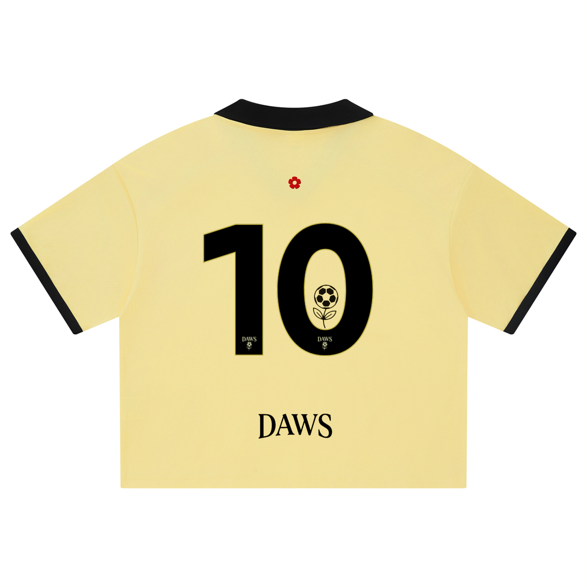 Unisex Collared Piping Boxy Soccer Jersey