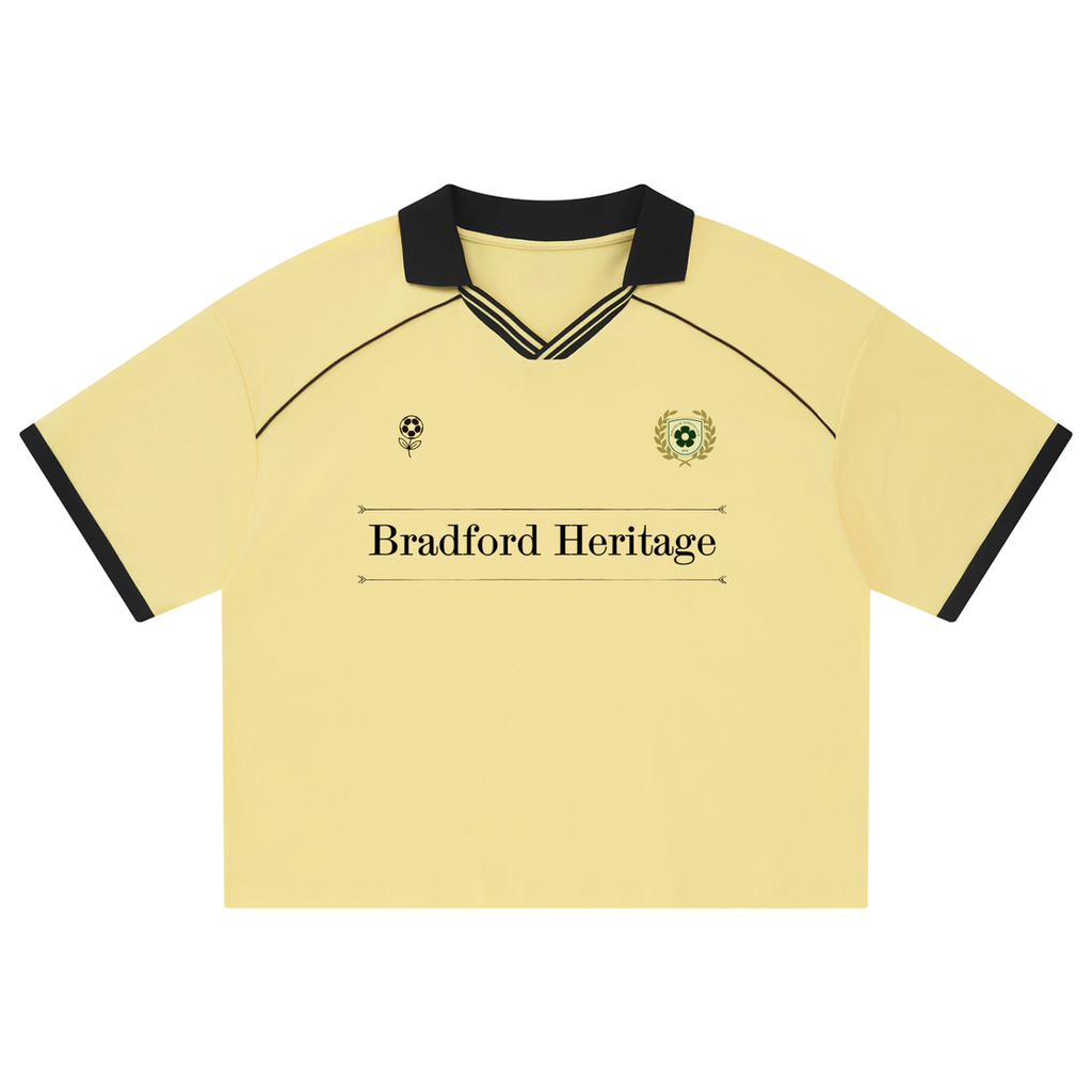 Unisex Collared Piping Boxy Soccer Jersey