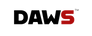 Logo DAWS Wear en negro y rojo