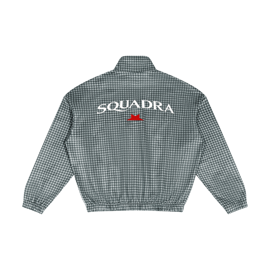 Unisex Plaid Quarter-Zip Sweatshirt