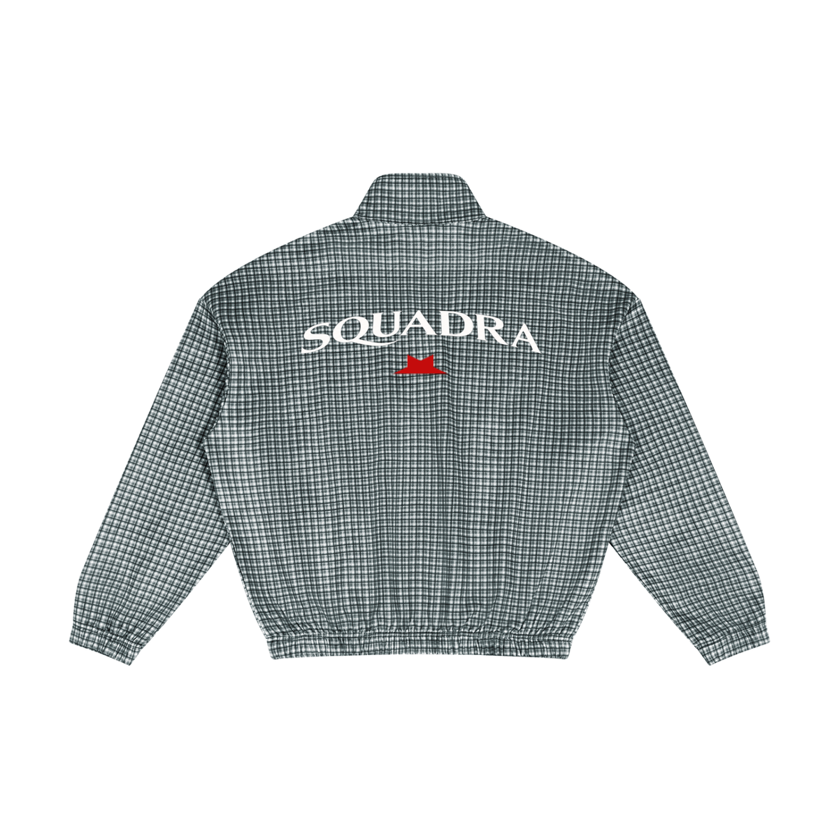 Unisex Plaid Quarter-Zip Sweatshirt
