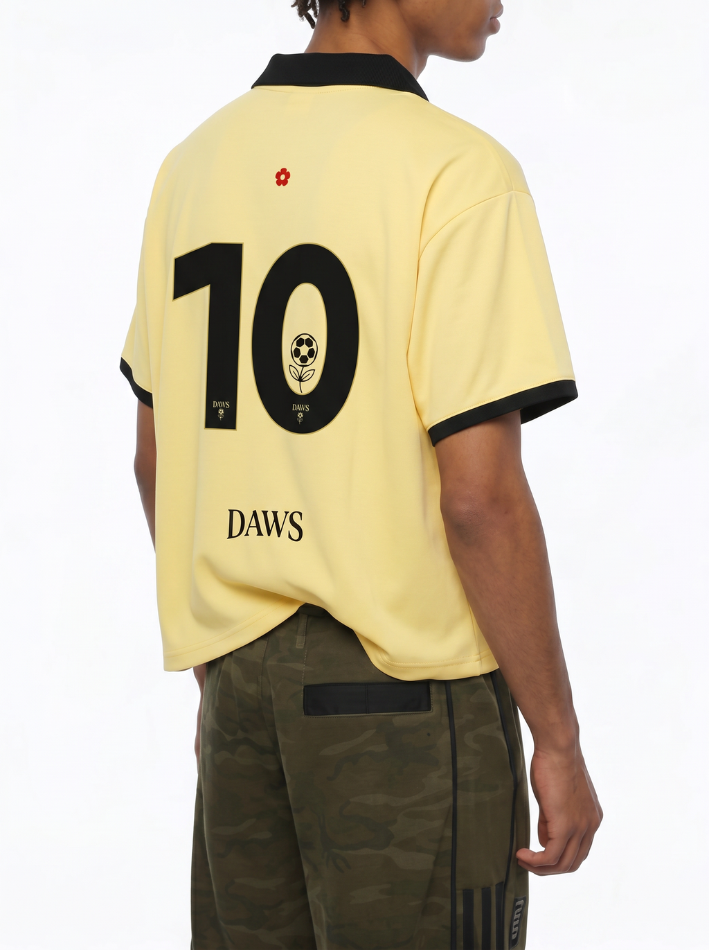 Unisex Collared Piping Boxy Soccer Jersey