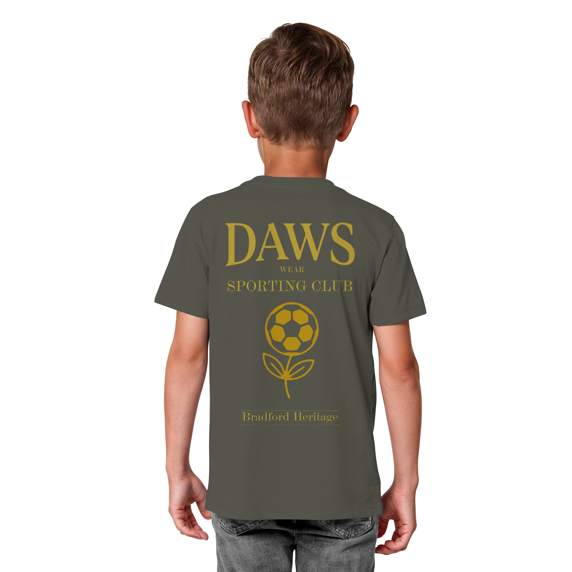 Athletic Gold Heavy Tee Kids D.W.S.c.