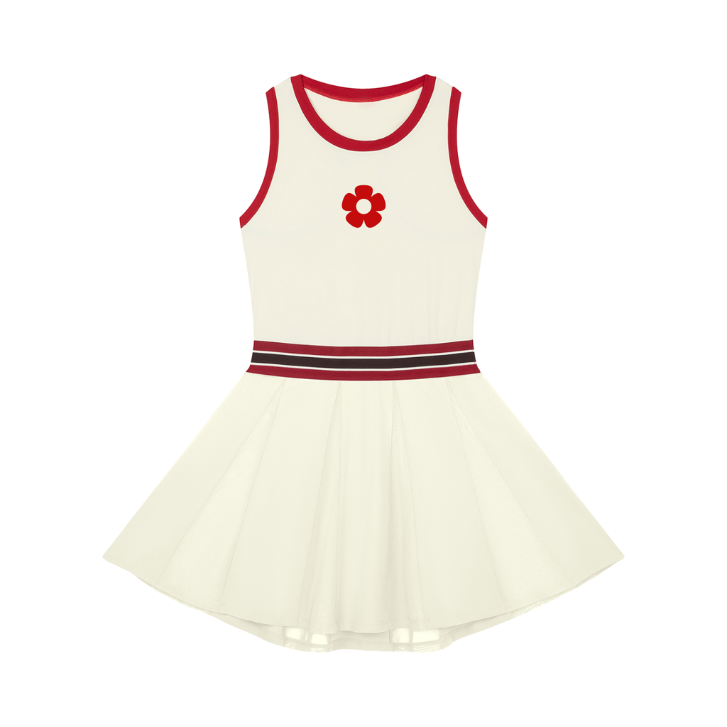 Women's Color Block A-Line Sleeveless Dress 2