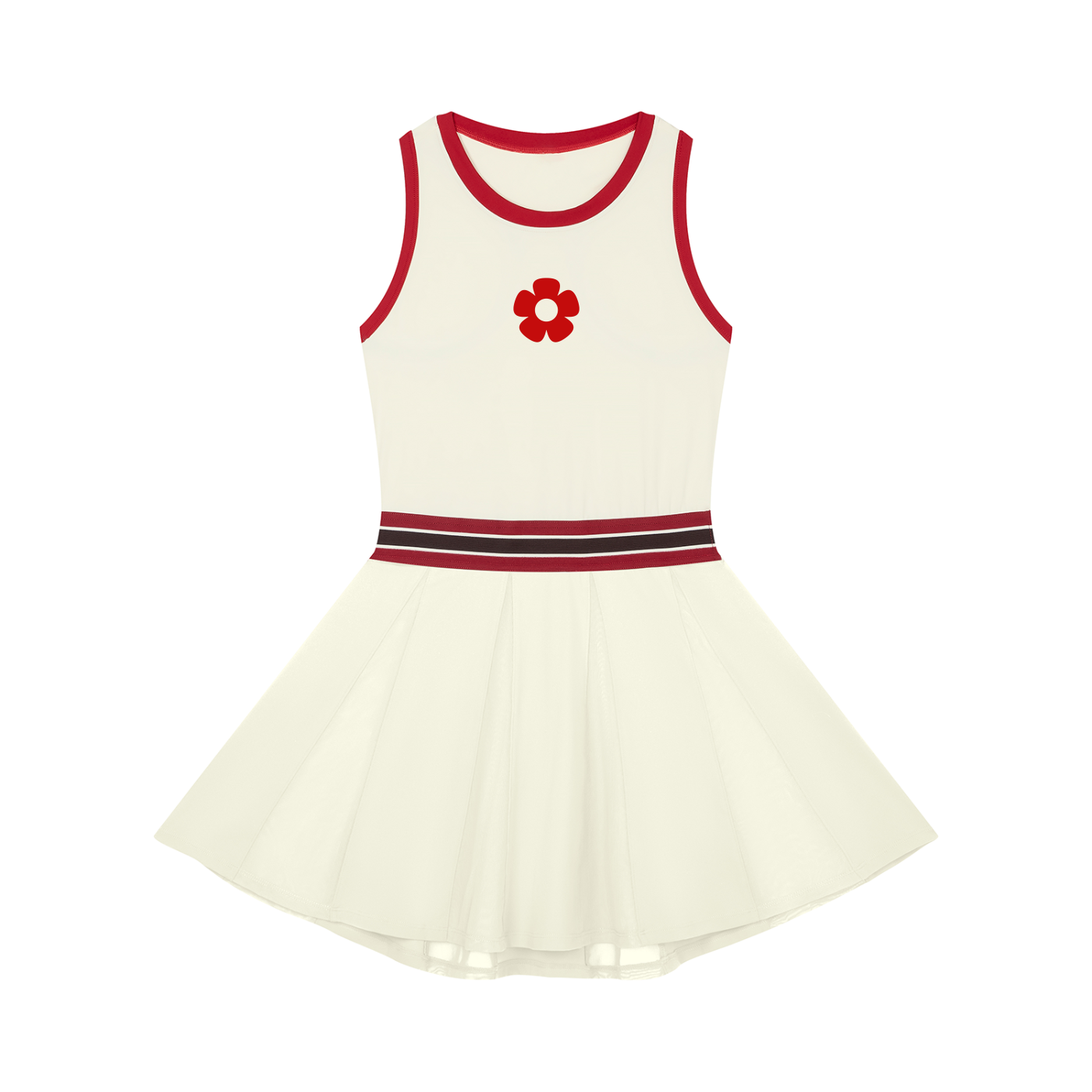 Women's Color Block A-Line Sleeveless Dress 2