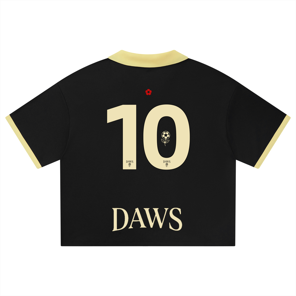 Camiseta retro de ajuste Boxy de la lineas D.W.S.c de DAWS con el número 10 a la espalda