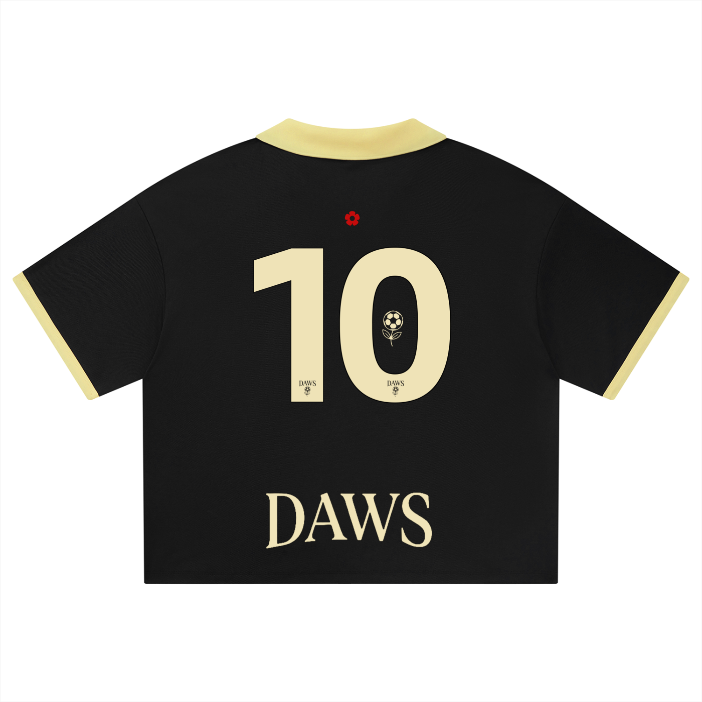 Camiseta retro de ajuste Boxy de la lineas D.W.S.c de DAWS con el número 10 a la espalda