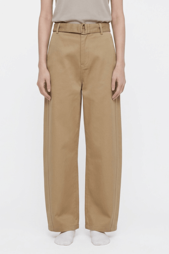 Barrel Chino Mujer — Khaki Khaki - Pantalones DAWS