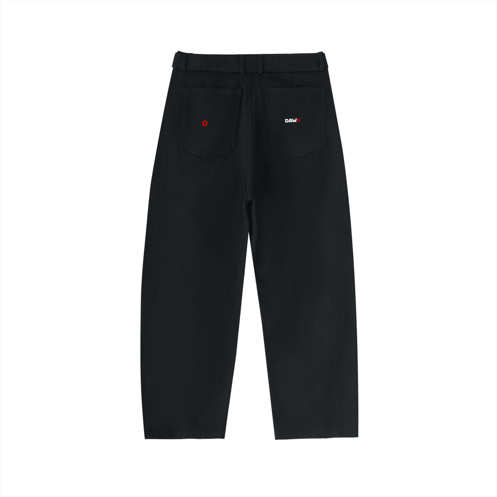 Belted Barrel - leg Chino Pants color - Streetwear DAWS
