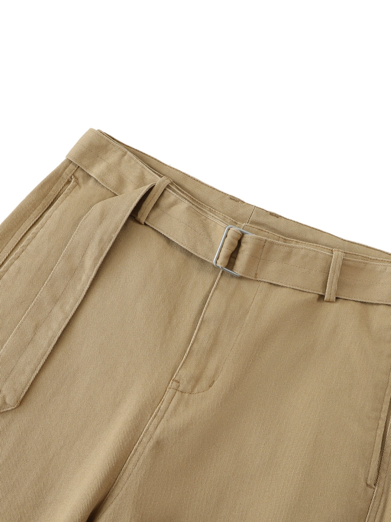 Belted Barrel - leg Chino Pants color - Streetwear DAWS