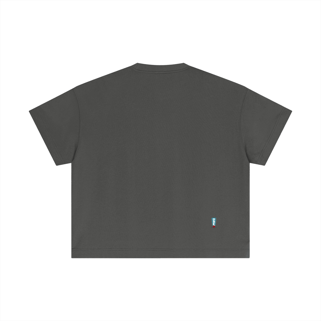 Blue Stam Boxy Quality Basic Gris Medio - Camisetas DAWS