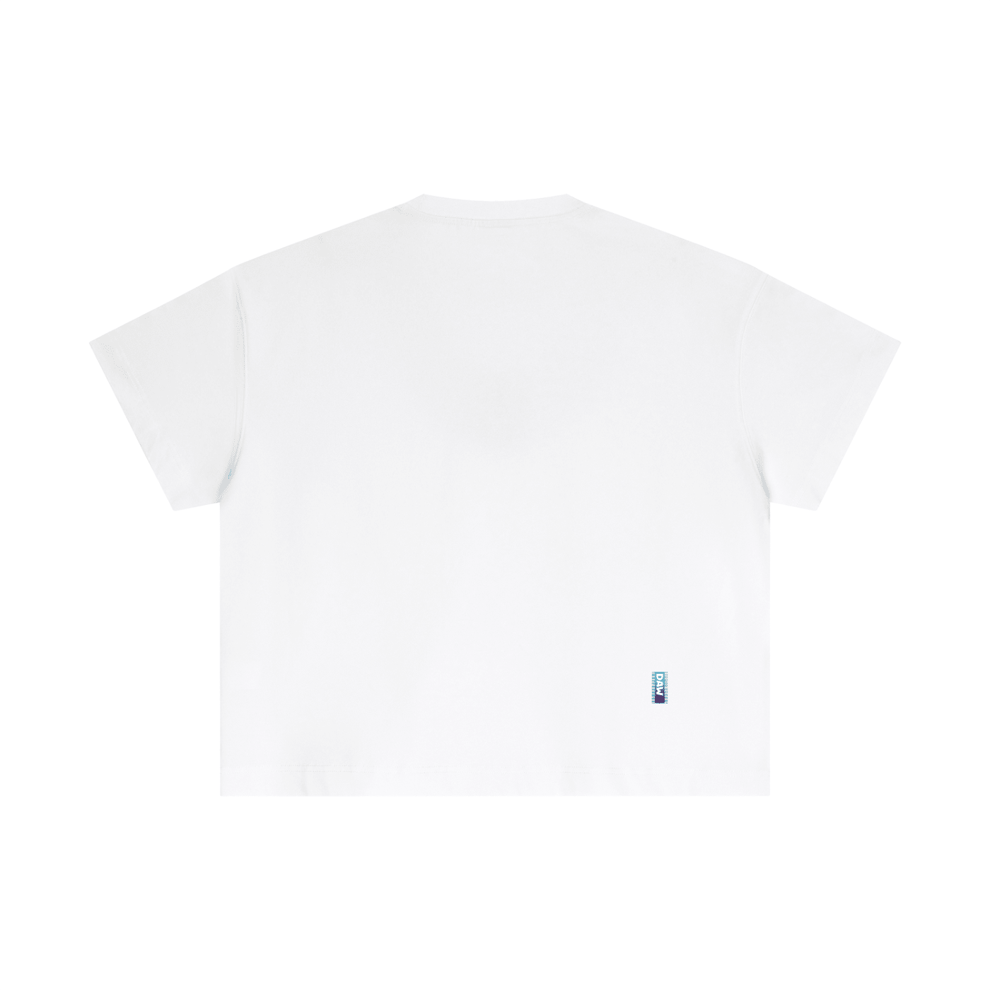 Blue Stam Boxy Quality Basic Blanco - Camisetas DAWS