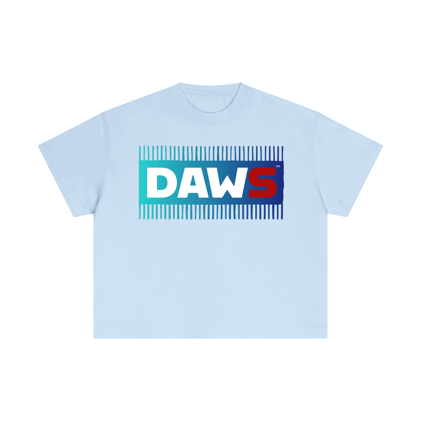 Blue Stam Boxy Quality Basic Azul Celeste - Camisetas DAWS