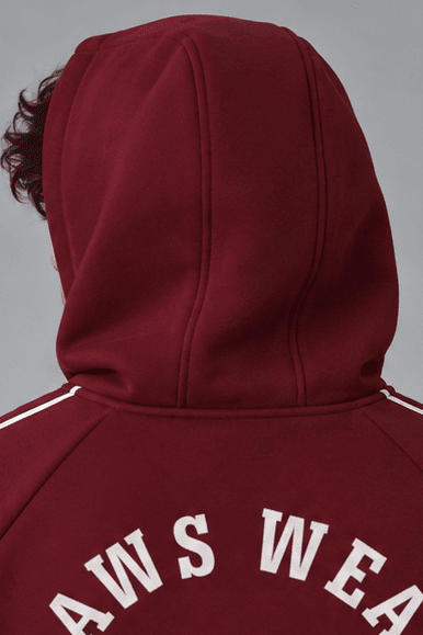 Calder Zip Hoodie — Bordón Dull Red - Sudaderas DAWS