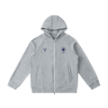 Calder Zip Hoodie — Gris Flower Gray - DAWS