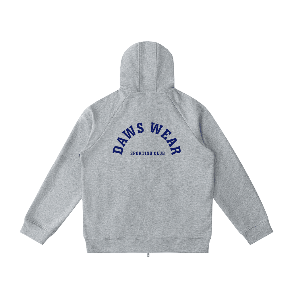Calder Zip Hoodie — Gris Flower Gray - DAWS