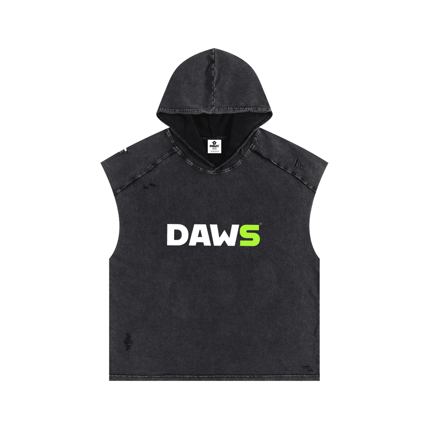 Camiseta sin mangas con capucha Snow Washed DAWS Select unisex color - Streetwear DAWS