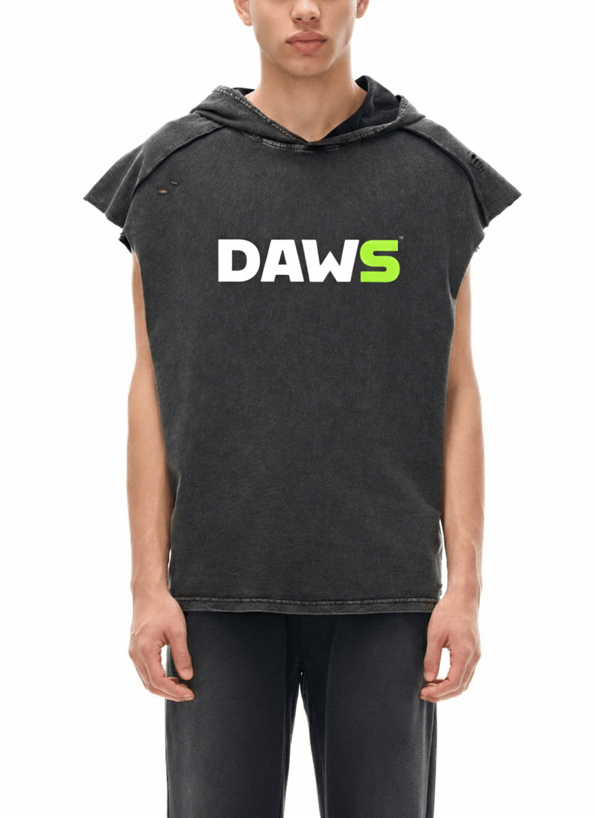Camiseta sin mangas con capucha Snow Washed DAWS Select unisex color - Streetwear DAWS