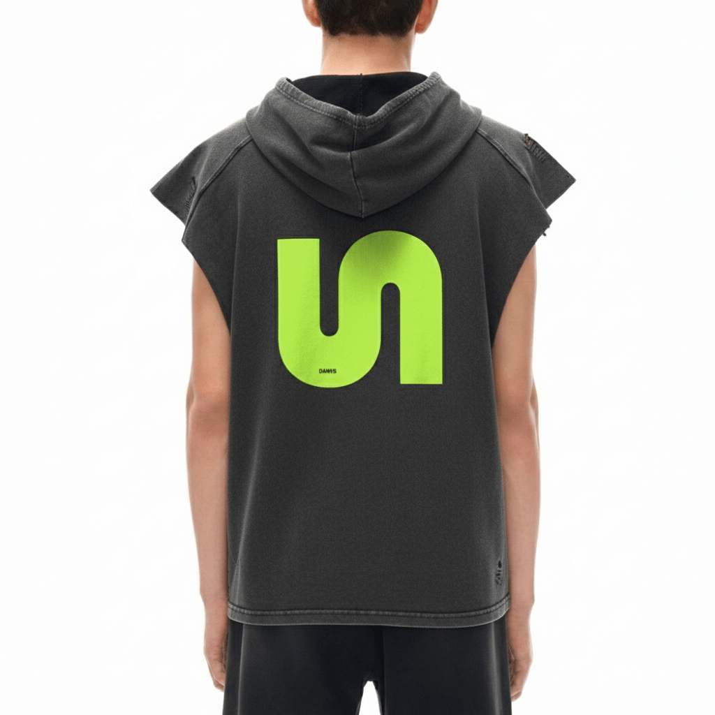 Camiseta sin mangas con capucha Snow Washed DAWS Select unisex color - Streetwear DAWS