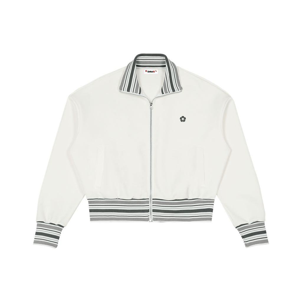 Chaqueta con cremallera y cuello acanalado a rayas DAWS Select unisex color - Streetwear DAWS