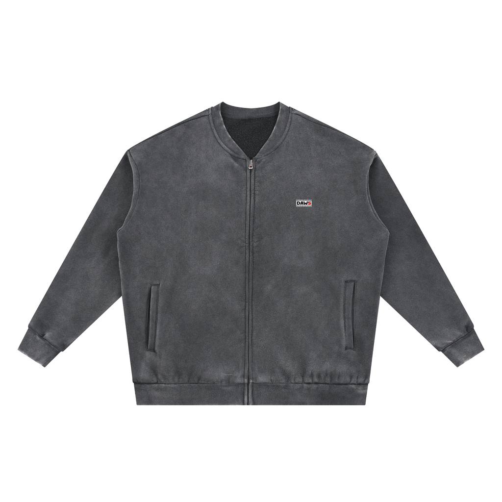 Chaqueta de béisbol vintage de forro polar efecto lavado DAWS Select color - Streetwear DAWS