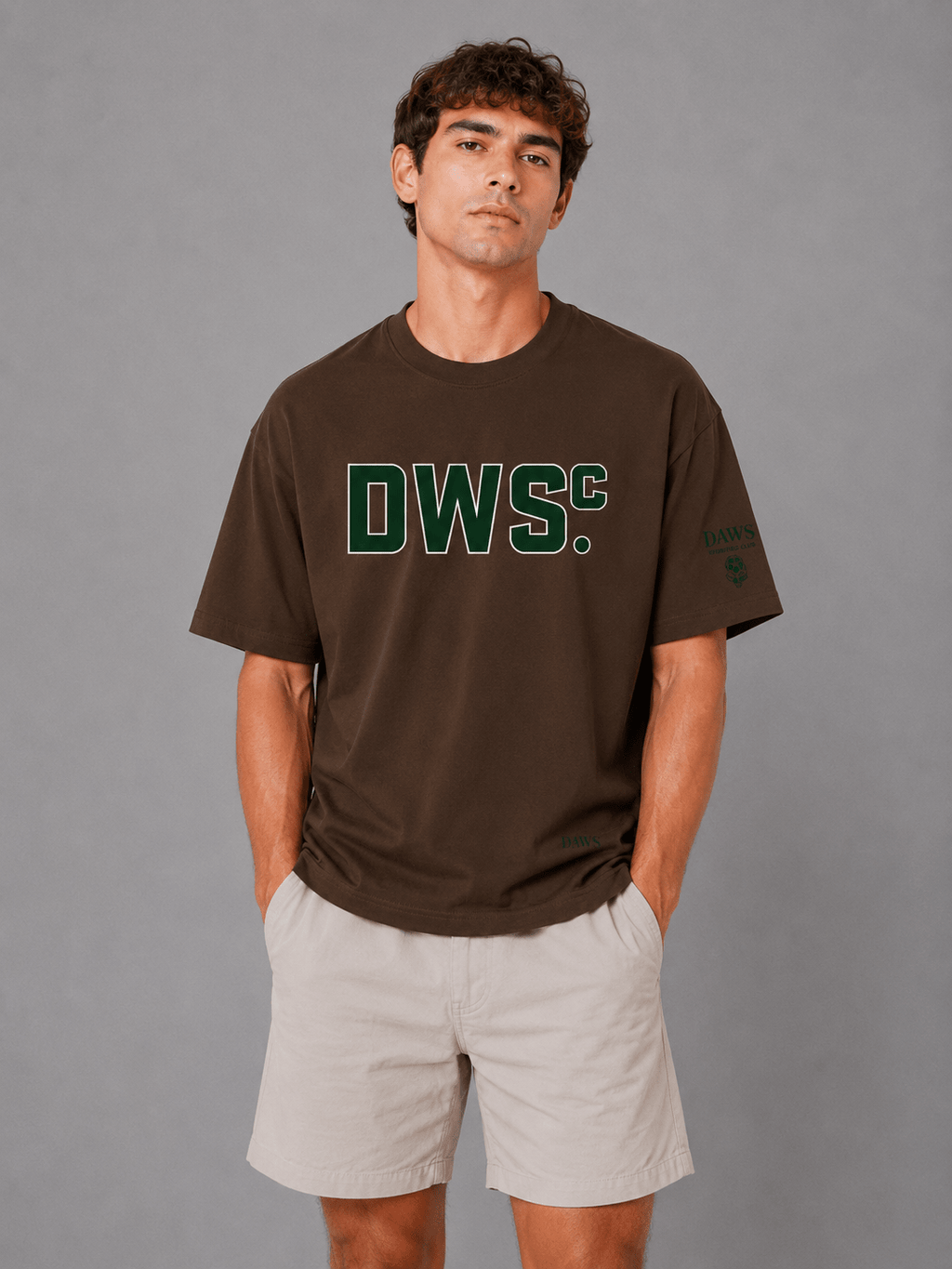 Collegiate Oversize Green Rosa Viejo - Camisetas DAWS
