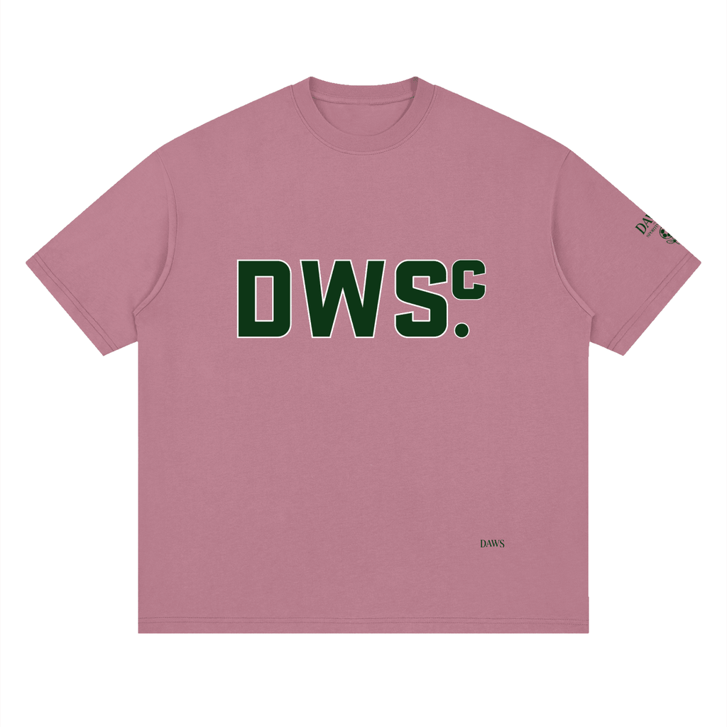 Collegiate Oversize Green Rosa Viejo - Camisetas DAWS