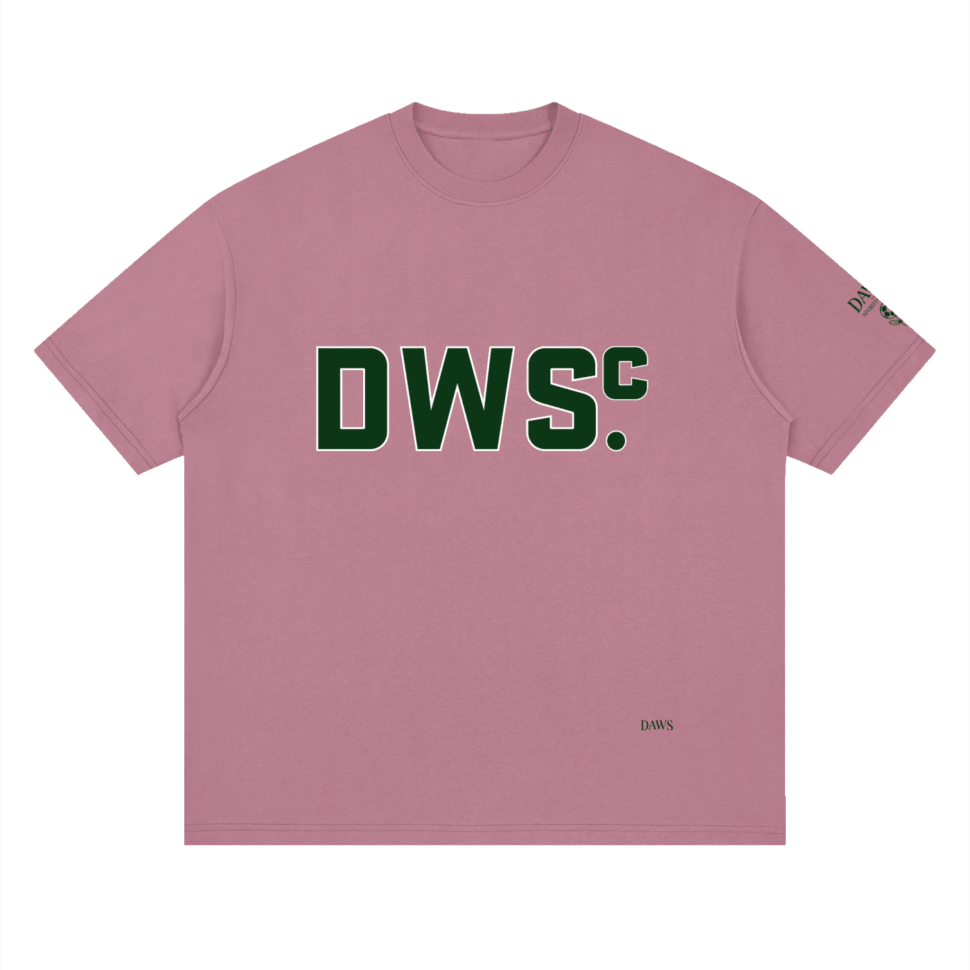 Collegiate Oversize Green Rosa Viejo - Camisetas DAWS