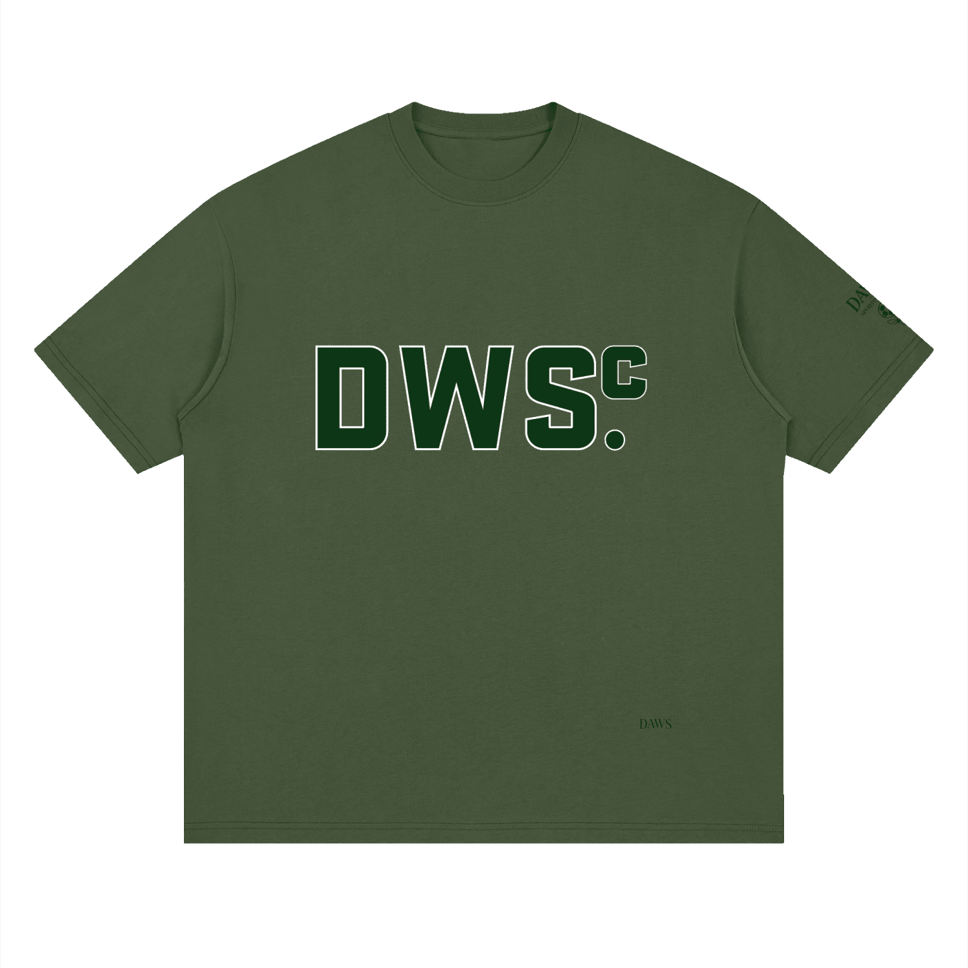 Collegiate Oversize Green Verde Militar - Camisetas DAWS