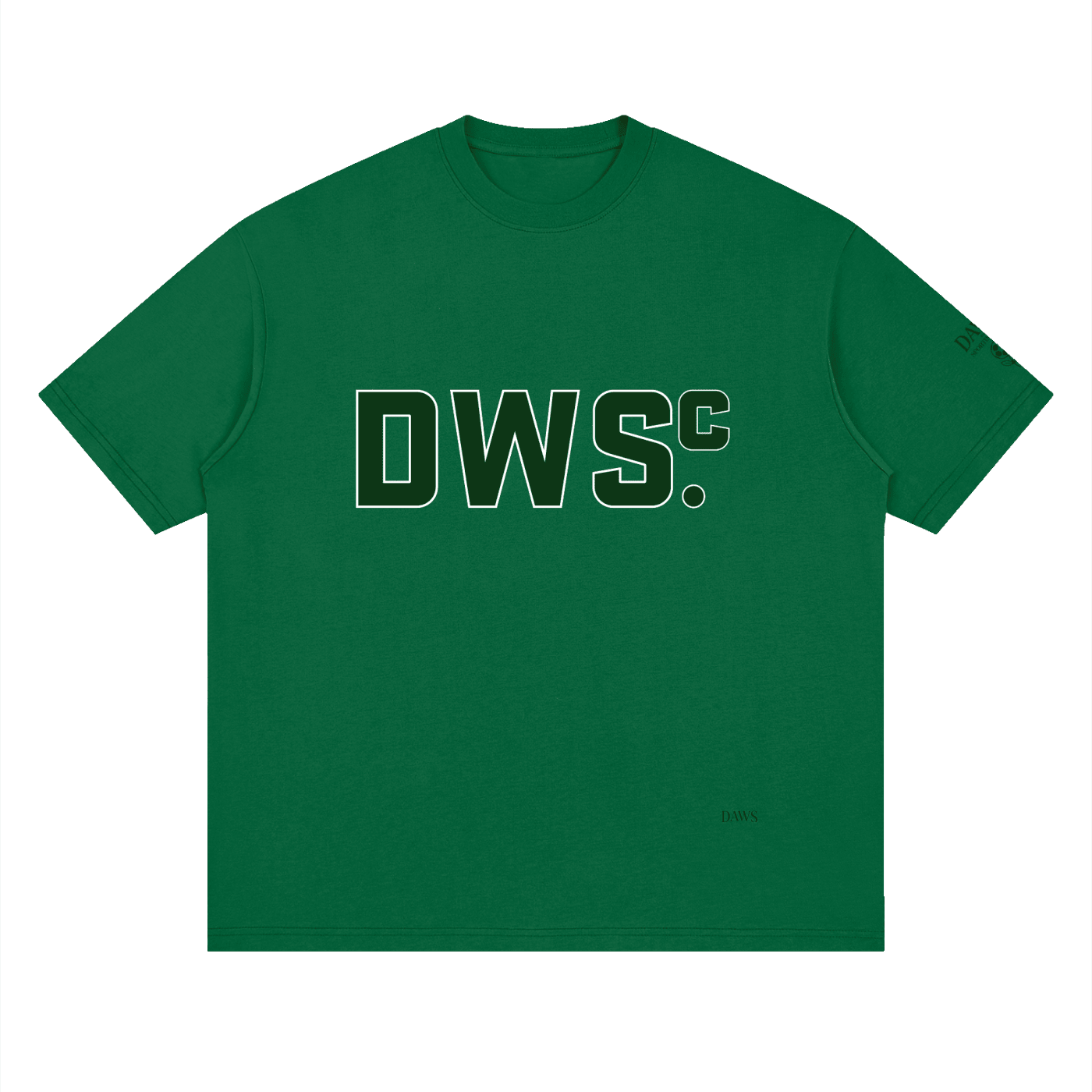 Collegiate Oversize Green Verde Esmeralda - Camisetas DAWS