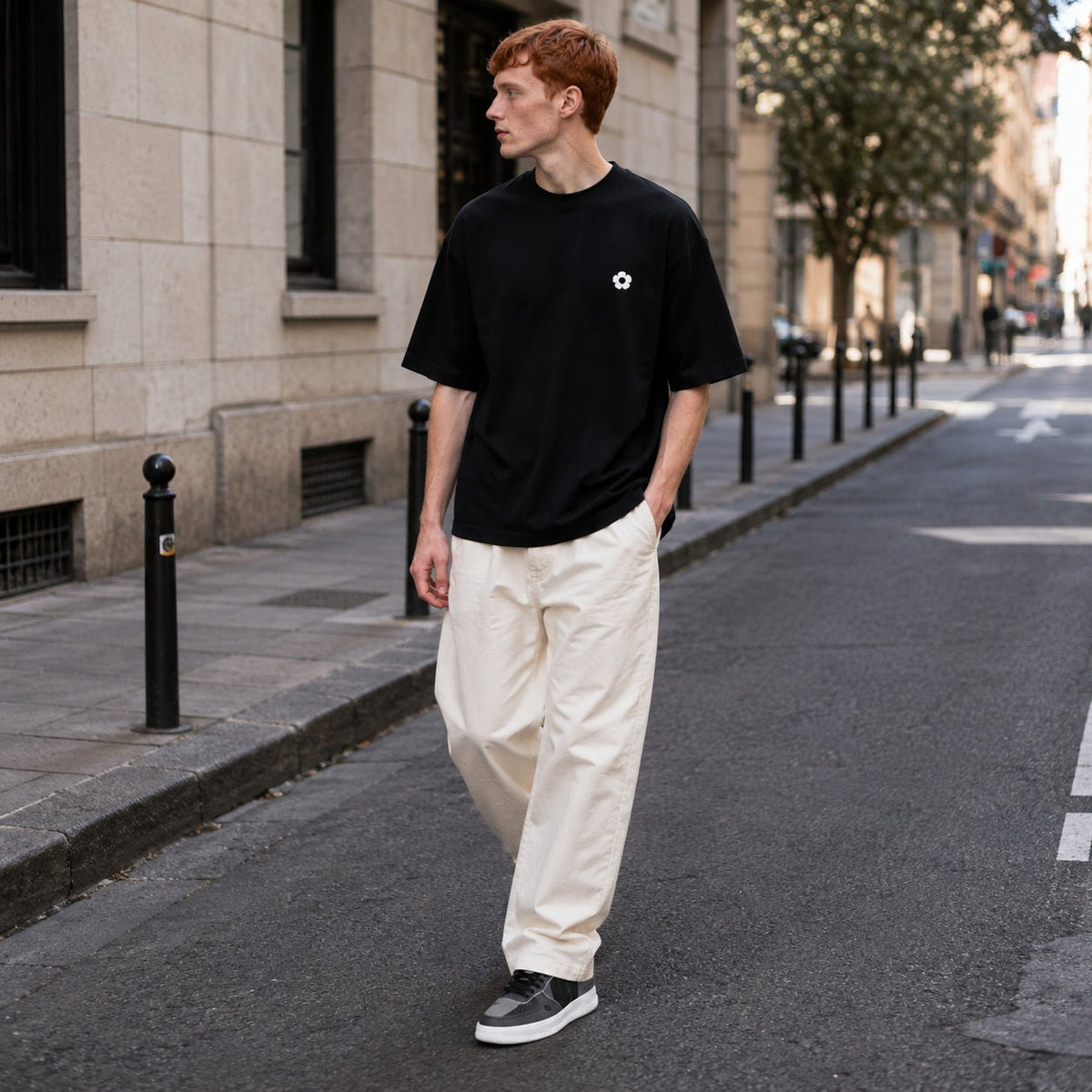 DAWS Vera Oversized T-Shirt – Black Negro - Camisetas DAWS