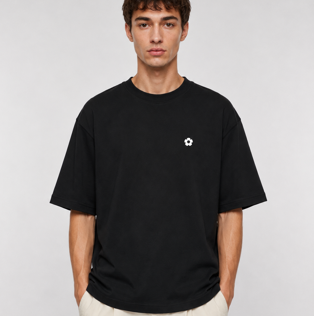 DAWS Vera Oversized T-Shirt – Black Negro - Camisetas DAWS