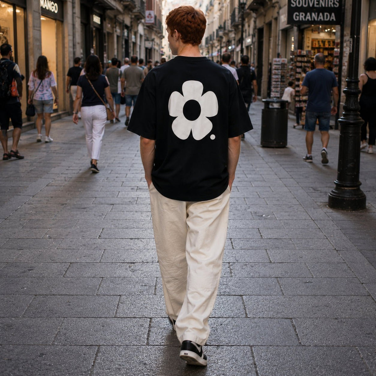 DAWS Vera Oversized T-Shirt – Black Negro - Camisetas DAWS