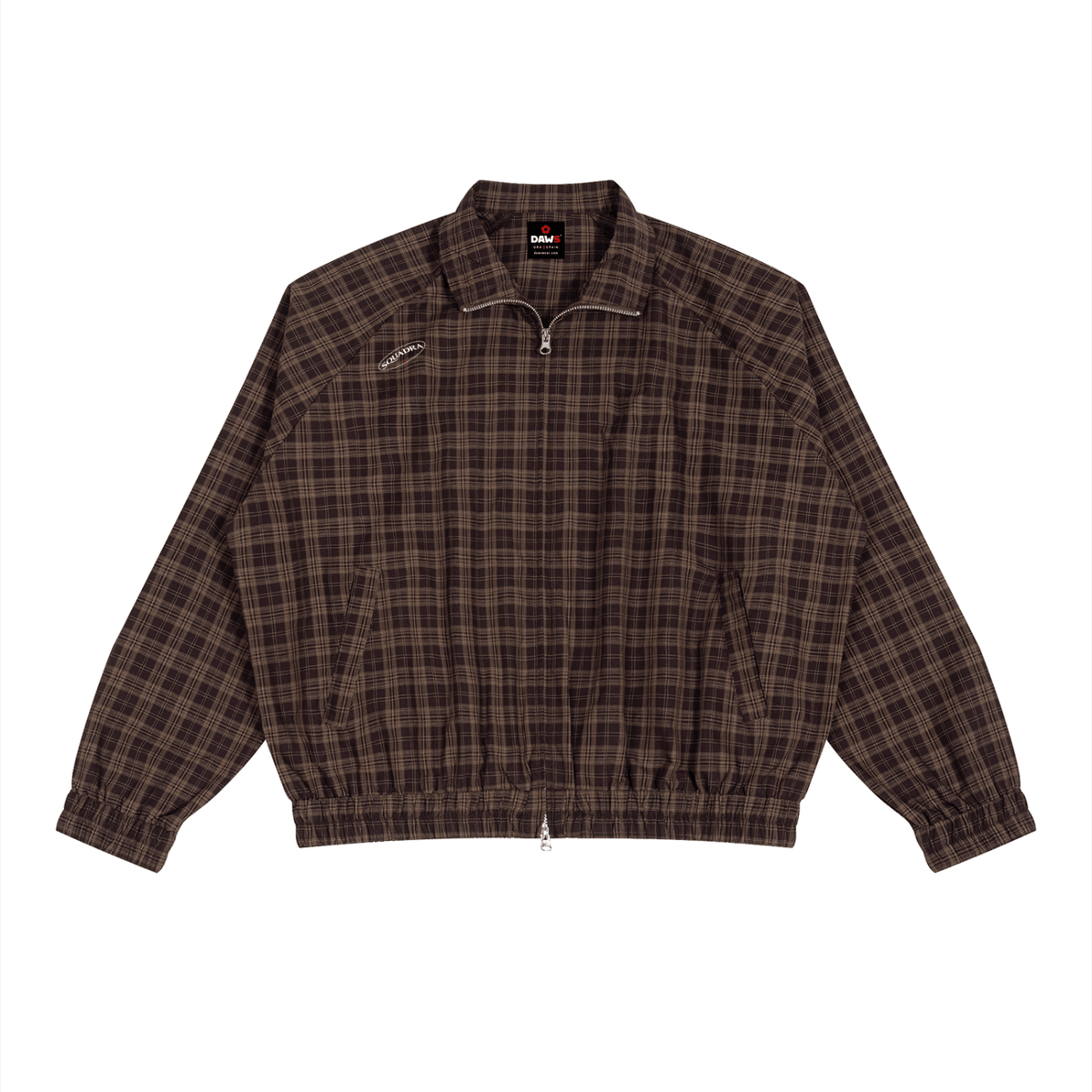 DISORDER — Plaid Full-Zip Track Jacket Red Plaid - Chaqueta DAWS