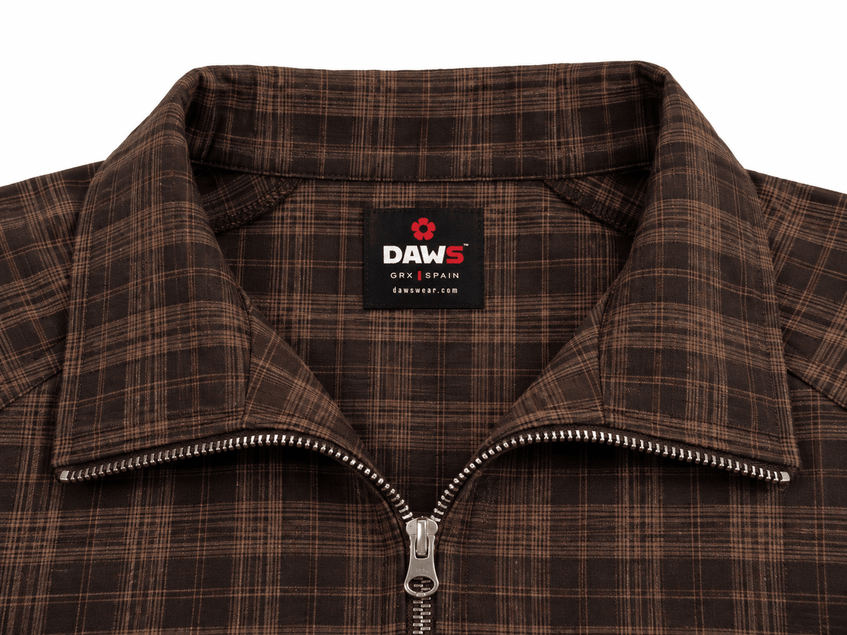 DISORDER — Plaid Full-Zip Track Jacket Red Plaid - Chaqueta DAWS