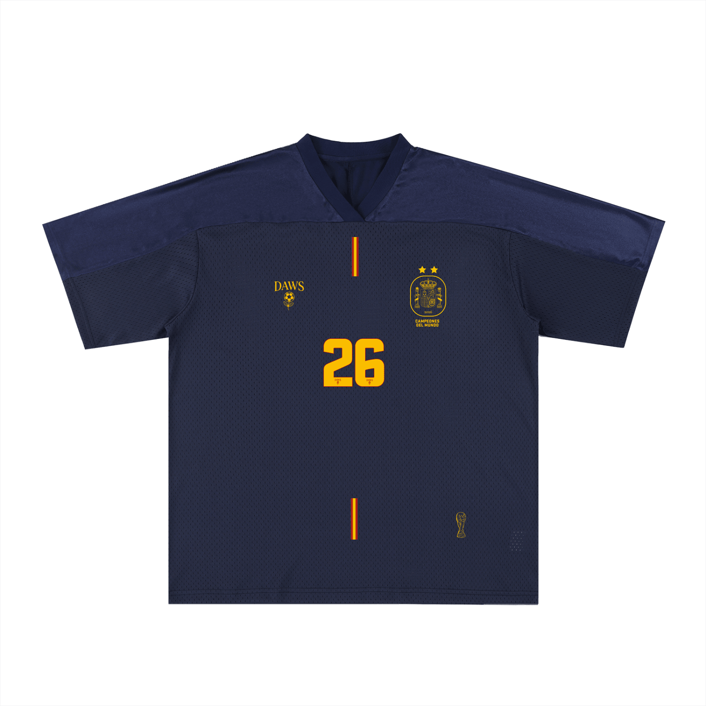 España 26 Azul - Camisetas Futbol DAWS