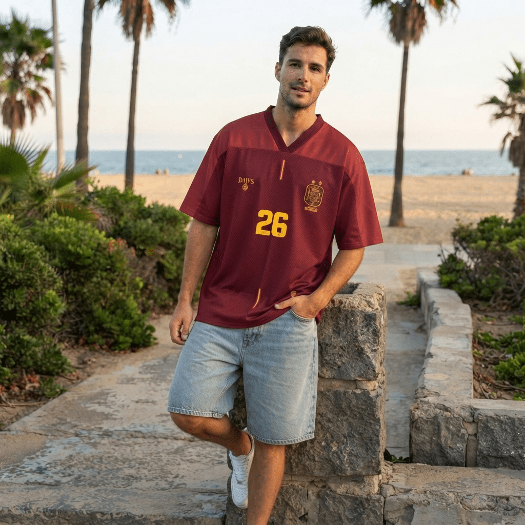 España 26 Rojo - Camisetas Futbol DAWS