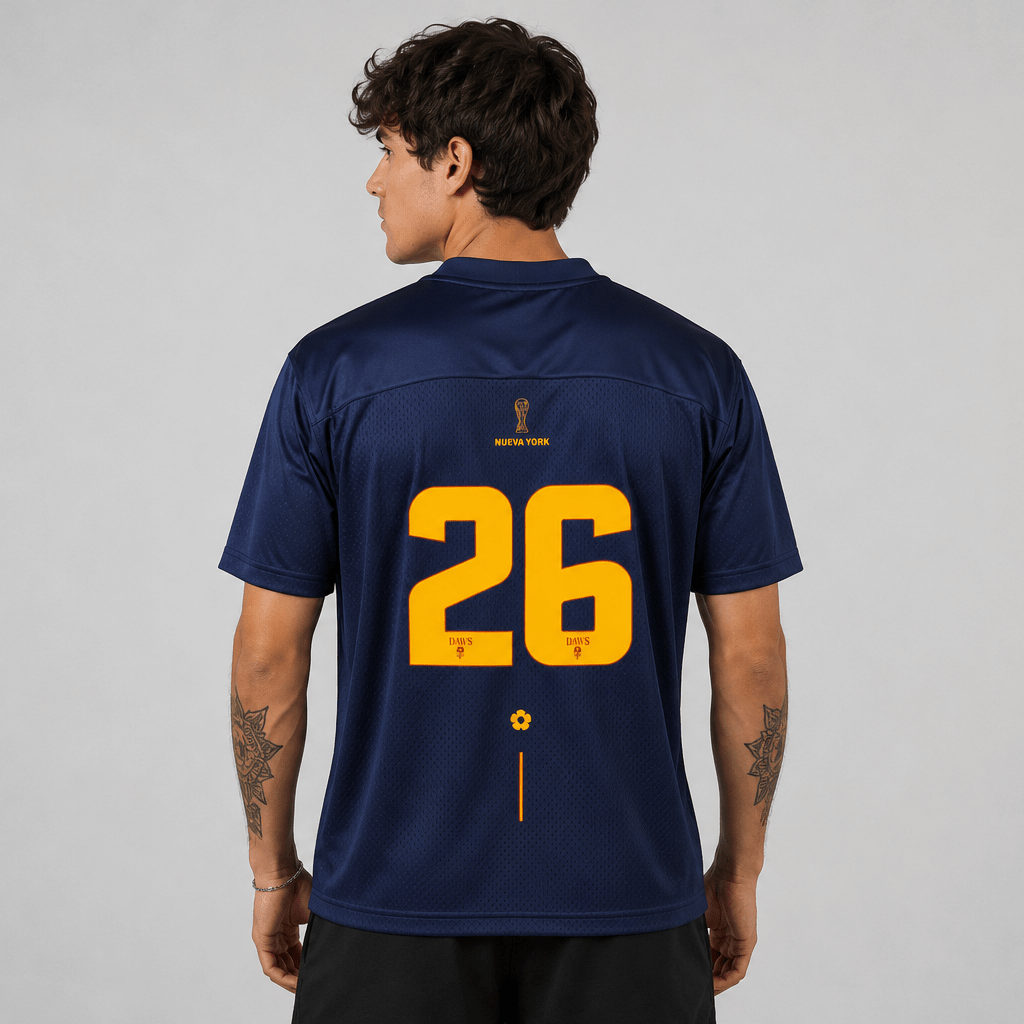 España Elegante 26 - Fútbol con Dos Estrellas Rojo - Camisetas Futbol DAWS