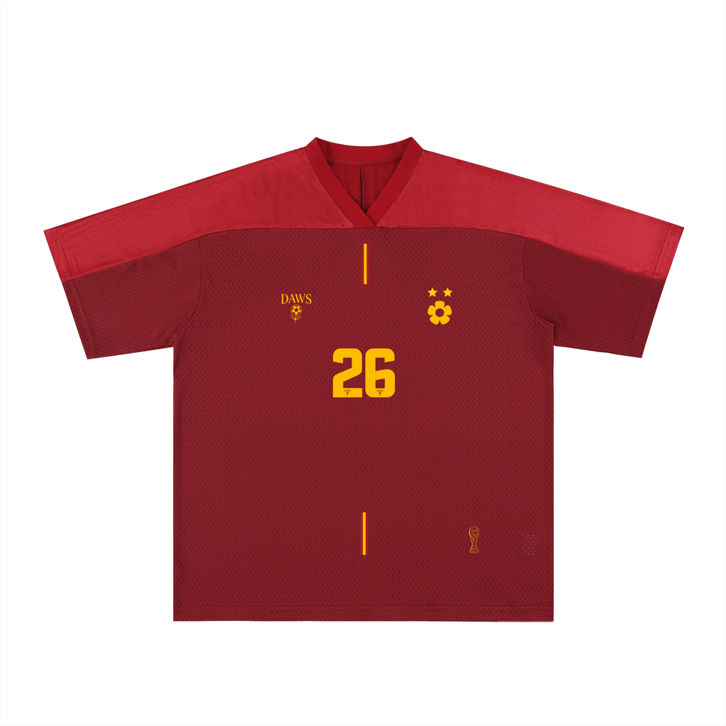España Elegante 26 - Fútbol con Dos Estrellas Rojo - Camisetas Futbol DAWS
