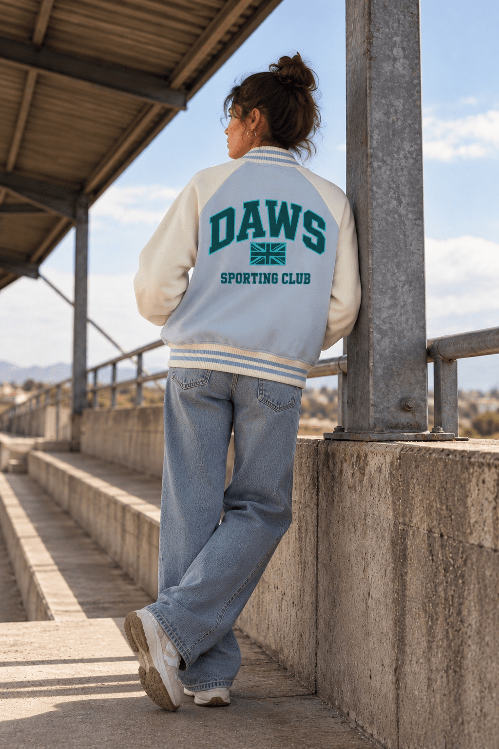 Forster Blue Light Blue with Apricot - Chaqueta DAWS