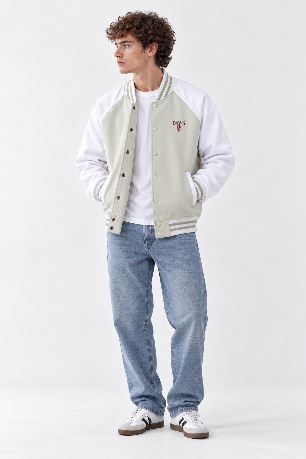 Forster Bordon Beige Camel with White - Chaqueta DAWS
