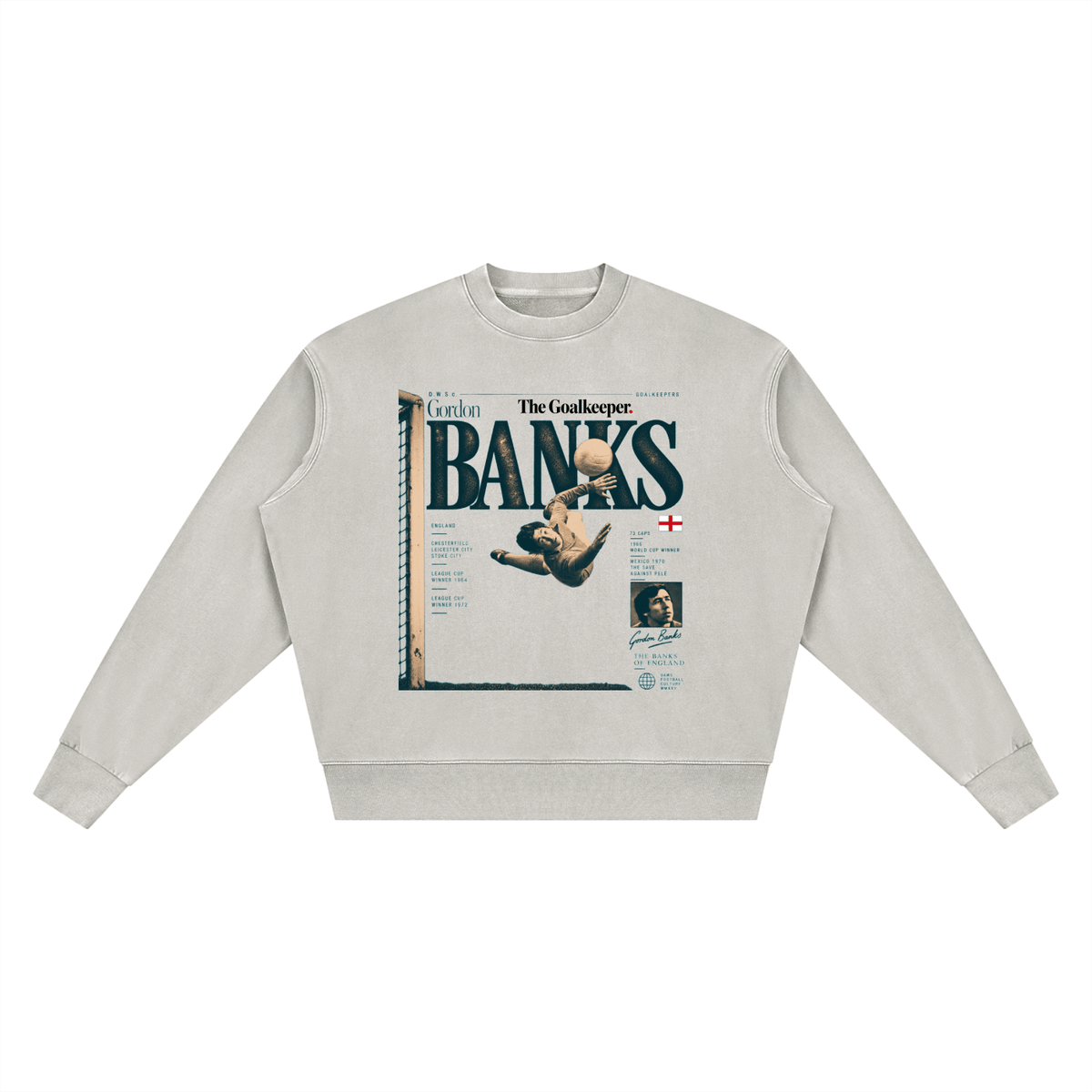 Gordon Banks Light Gray - sudadera DAWS