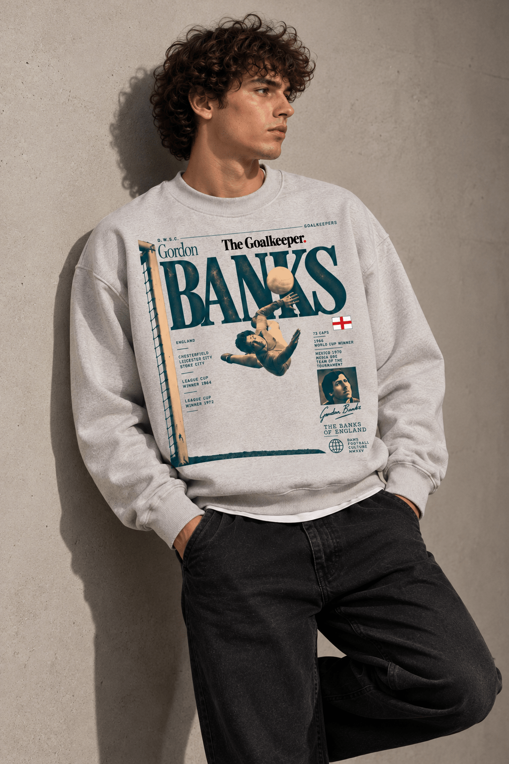 Gordon Banks Light Gray - sudadera DAWS