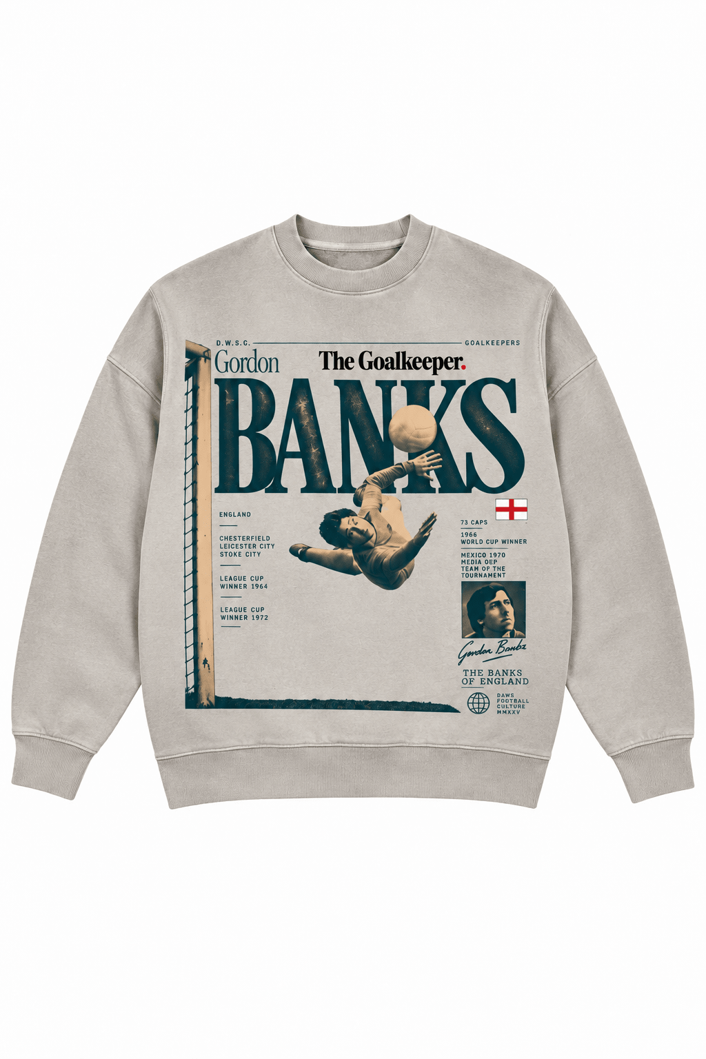 Gordon Banks Light Gray - sudadera DAWS