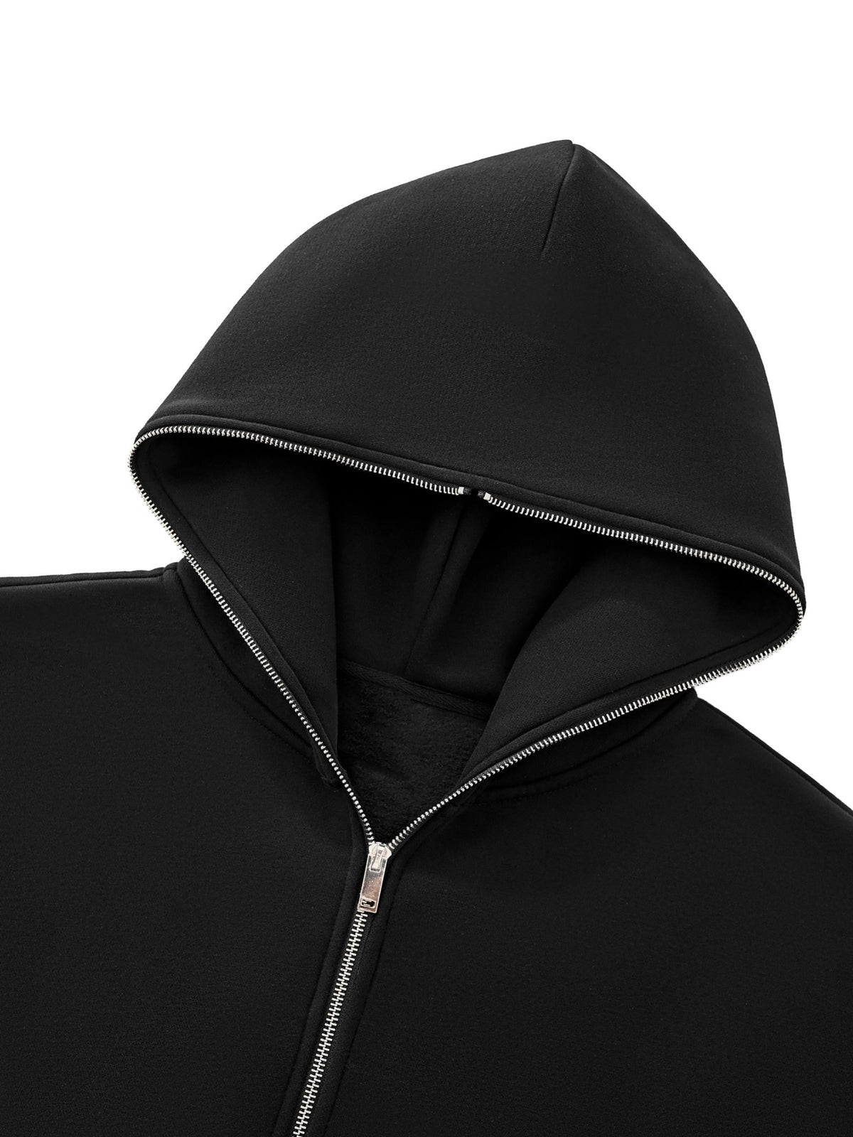 HALO ASH Full-Zip Boxy Hoodie Charcoal Gray - Sudadera DAWS