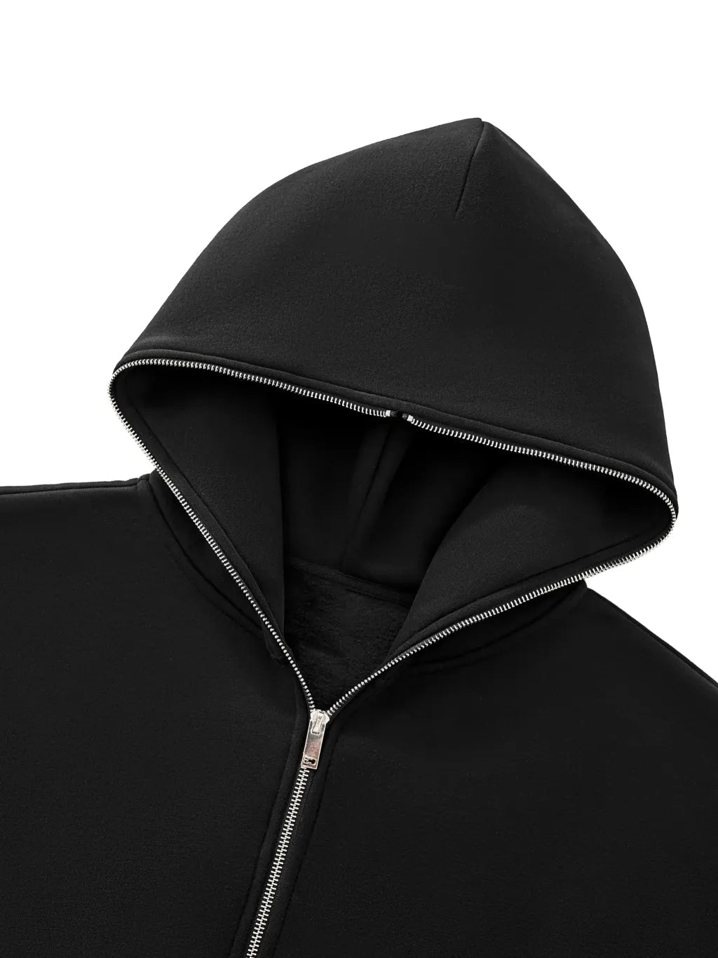 HALO VOID Full-Zip Boxy Hoodie Black - Sudadera DAWS