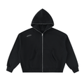 HALO VOID Full-Zip Boxy Hoodie Black - Sudadera DAWS