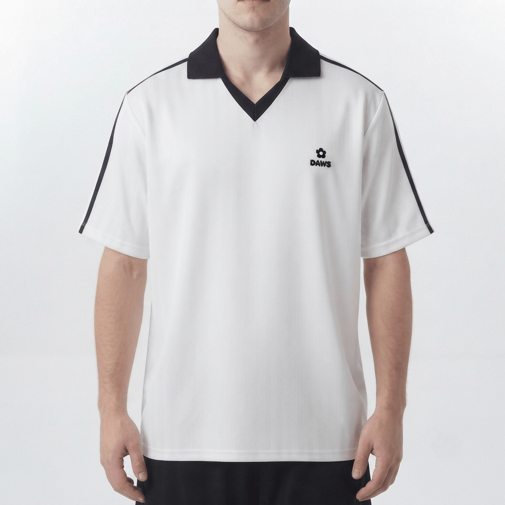 Icon White Blanco y negro - Camisetas Futbol DAWS
